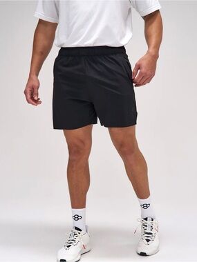RUDIS 5” Performance Woven Shorts Black Athletic Training Gym Running Size Large